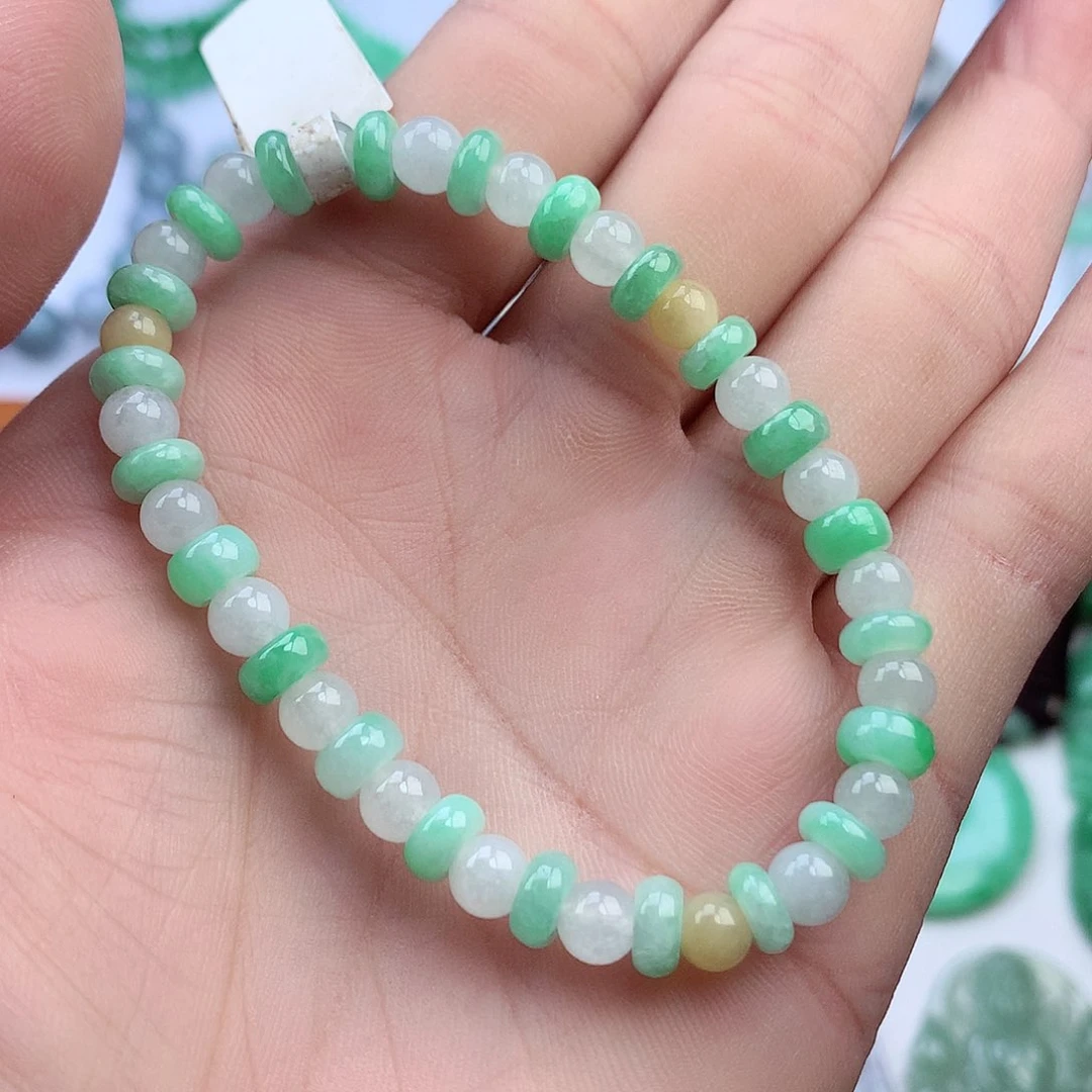 未镶嵌手链翡翠手串
