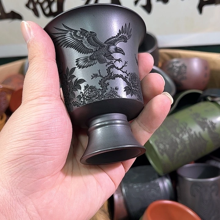 茶杯紫砂全手工紫砂主人杯