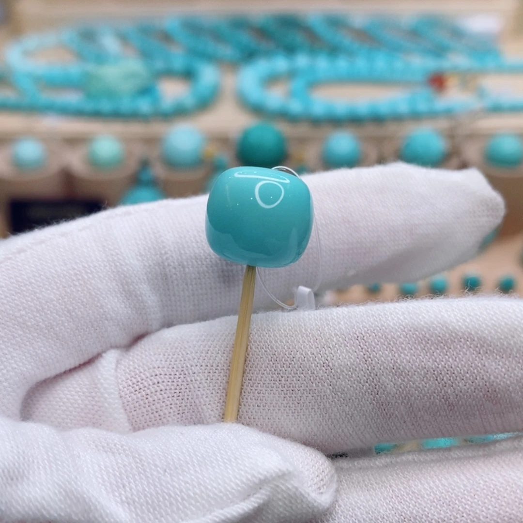 绿松石未镶嵌珠宝奇石13.5mm