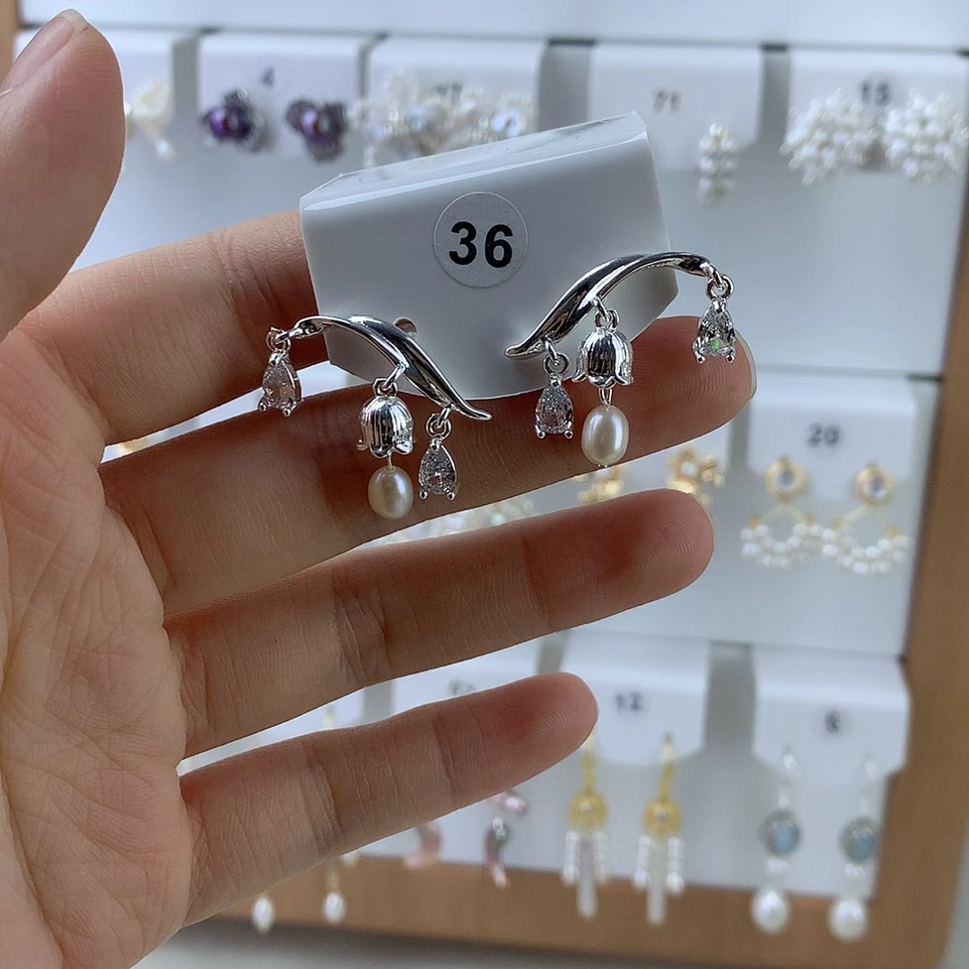 未镶嵌耳饰淡水珍珠