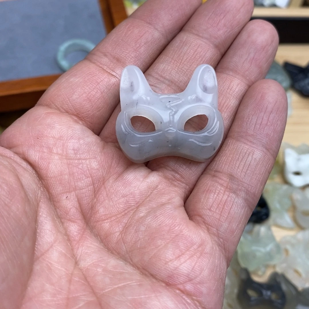 岫玉纯天然岫玉挂件编手链未镶嵌