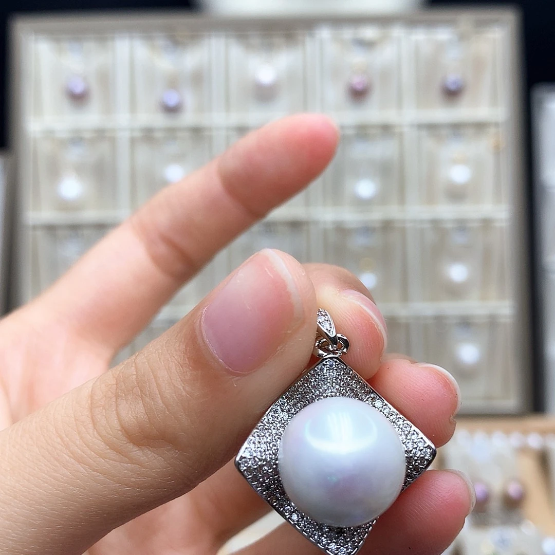 颈饰合金淡水珍珠