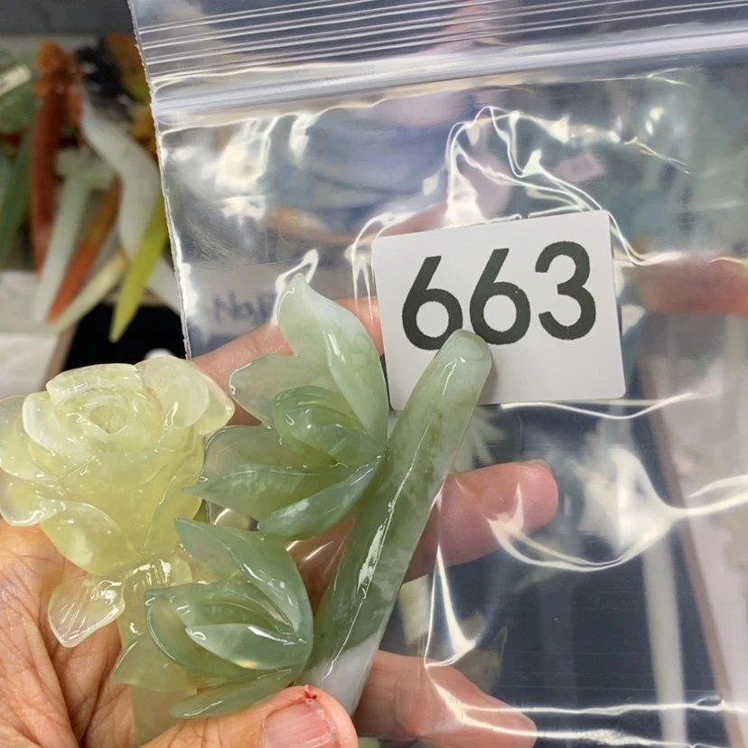 【闪购商品】岫玉发饰未镶嵌七**儿