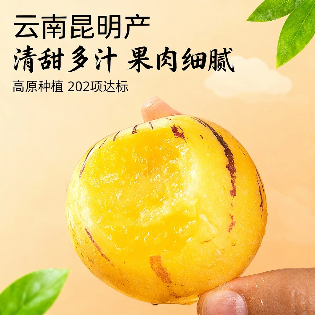 【鲜蜂队】 云南新鲜人参果3斤5斤树上熟清甜多汁TY