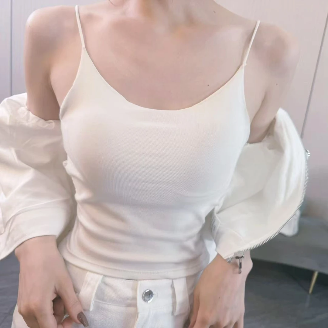 【俊英】女士无痕吊带内衣背心不限季节上衣女外穿内搭抹胸【达人】