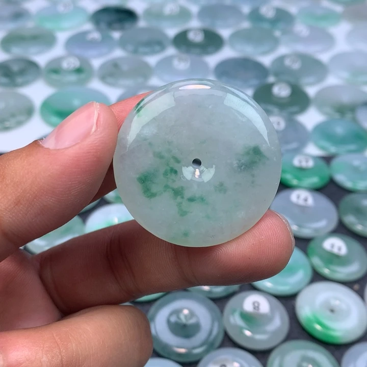 翡翠未镶嵌颈饰缅甸天然A货翡翠37.9-6.0