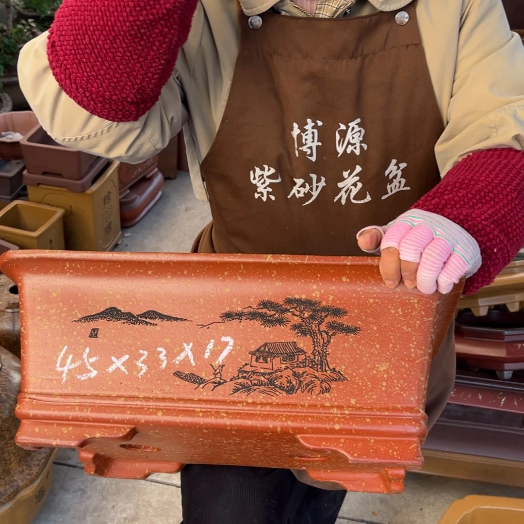 紫砂花盆盆景艺术