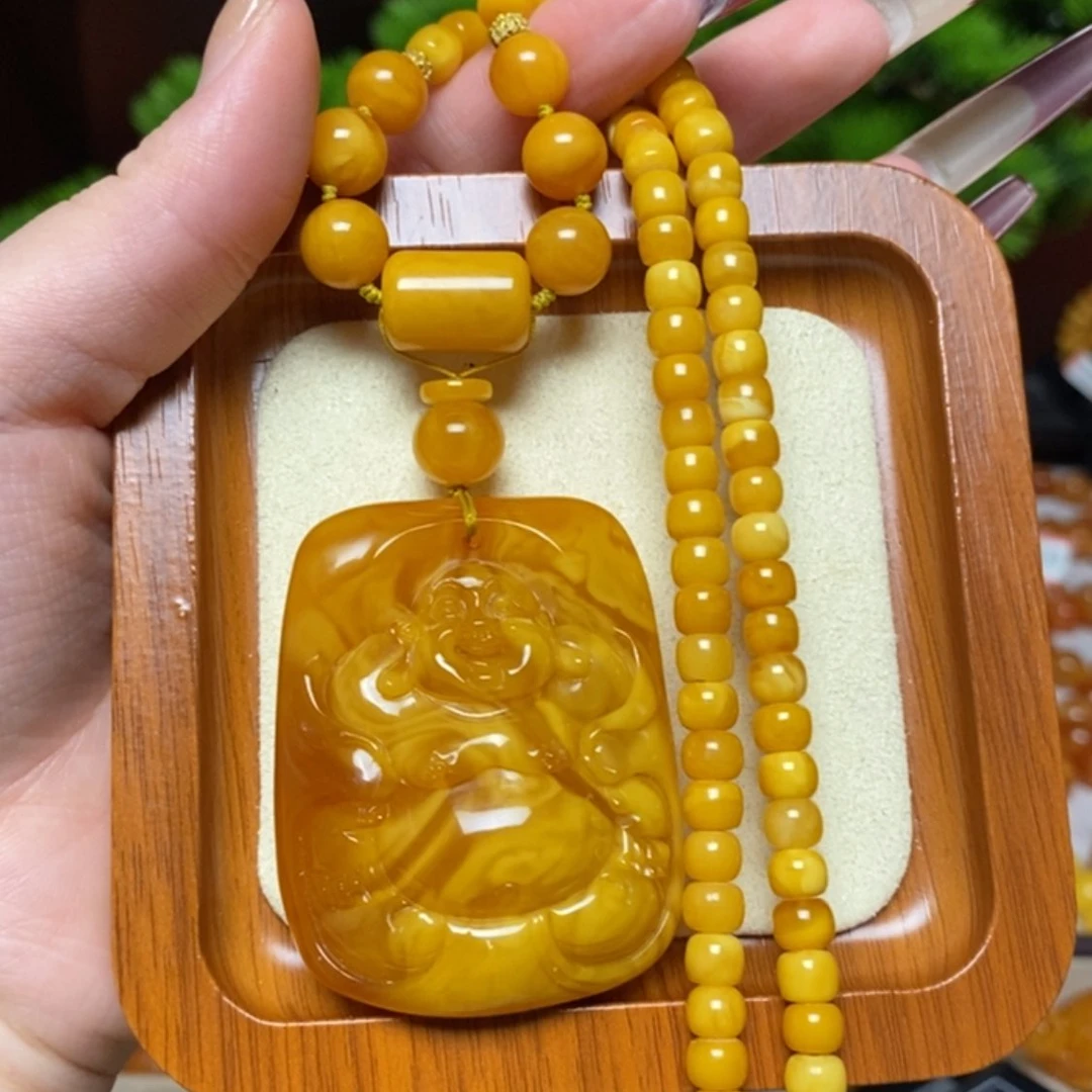 【闪购商品】蜜蜡颈饰未镶嵌项链