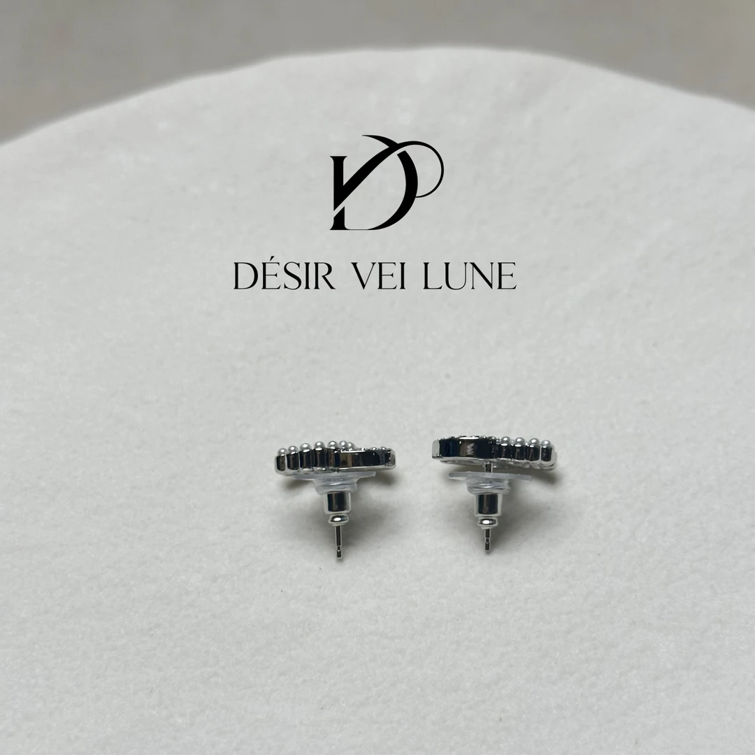 铜合金合成锆石耳饰 耳钉气质6391百搭复古