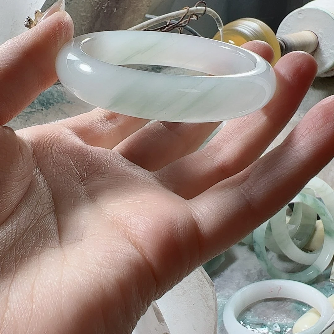 石英质玉手镯未镶嵌—*54