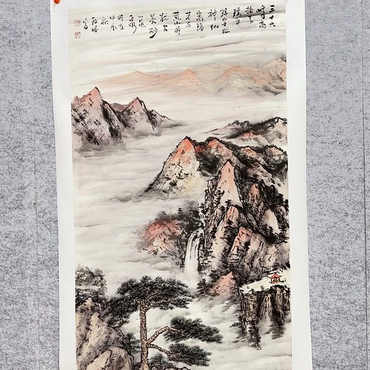 国画花鸟等图案和四尺
