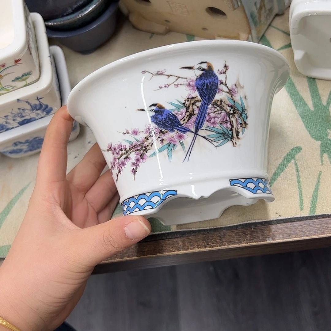 花盆紫砂102号瑕疵15/8cm