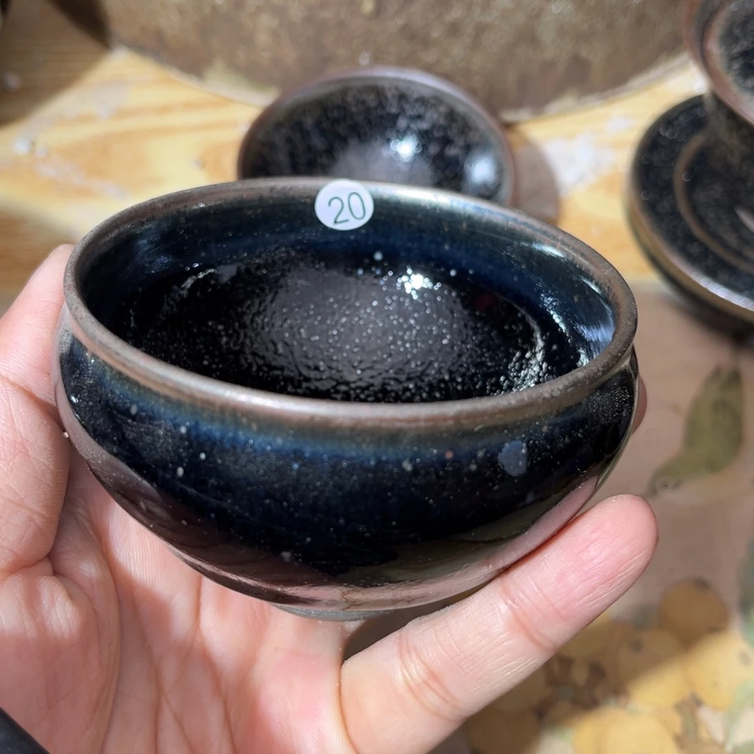 茶盏义兴龙窑坚持真柴烧微瑕