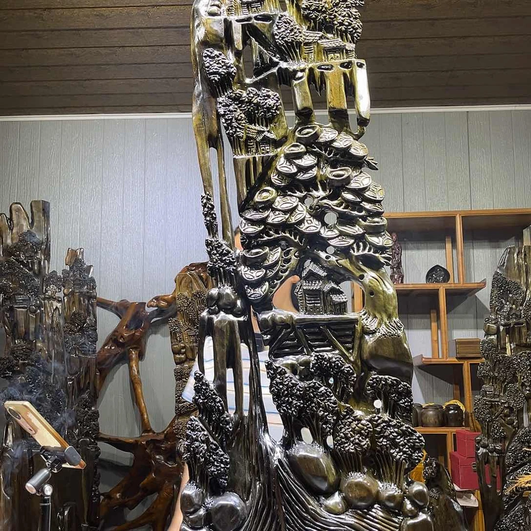 金丝楠?****༆阴沉木发财树