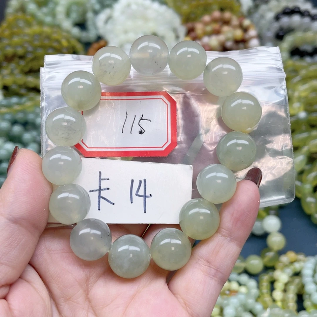 未镶嵌蛇纹石玉手串