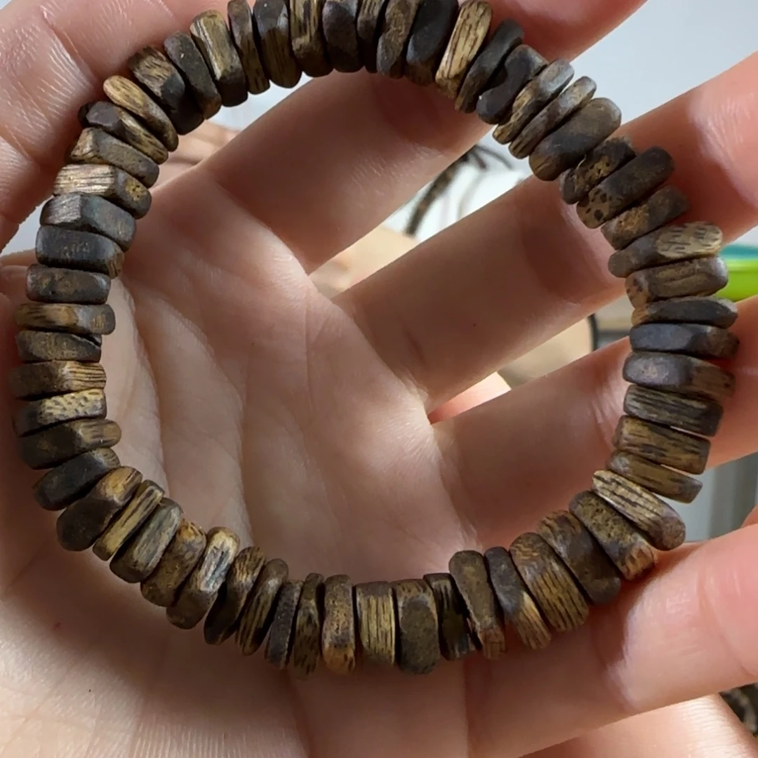 奇楠沉香手串单圈切片珠 7.8g发一福利