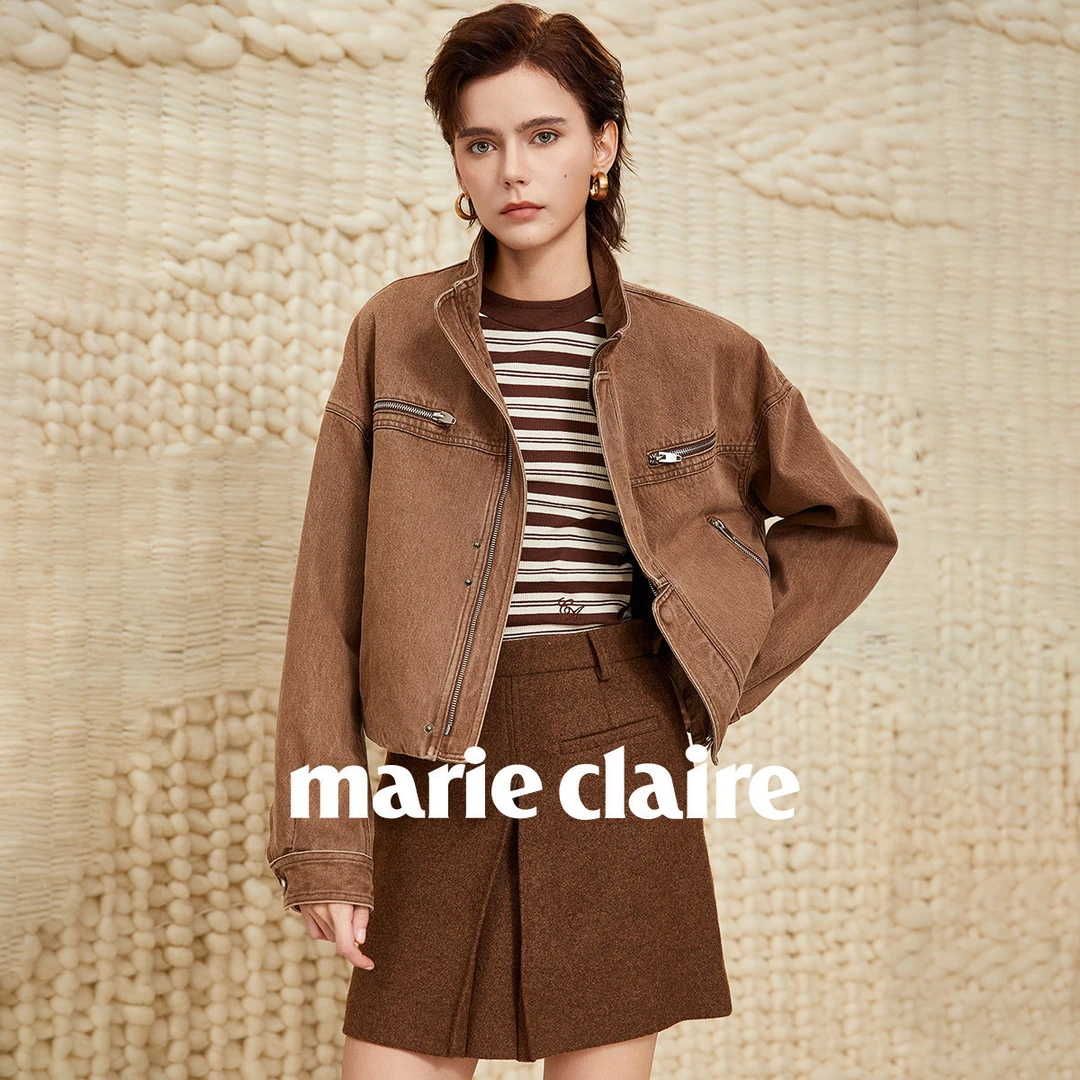 酷帅风立领春秋款女外套小个子高腰宽松休闲夹克上衣