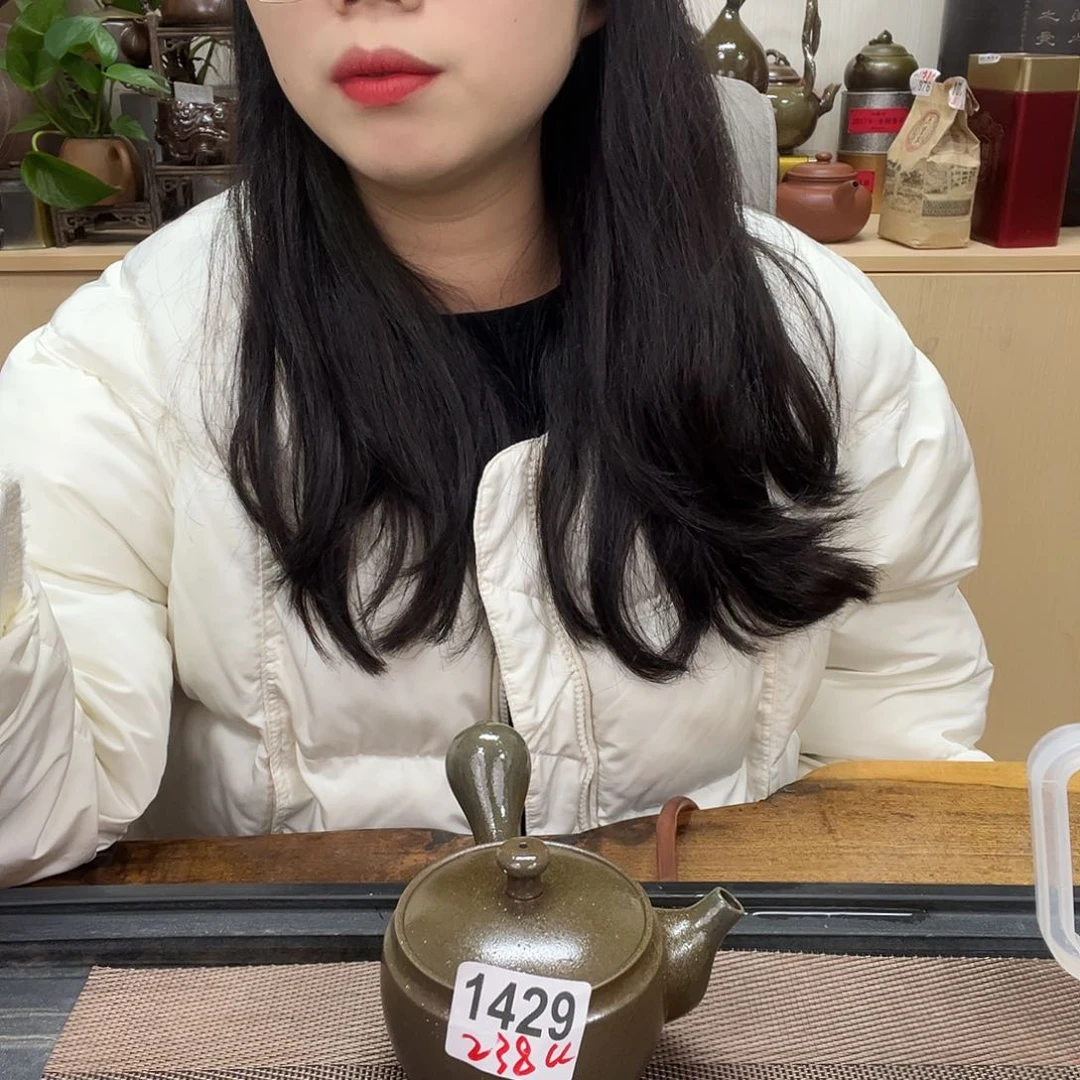 壶1429老韩坭兴陶 柴烧侧把元宝