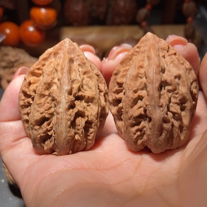 把件文玩核桃东北楸子小雪60