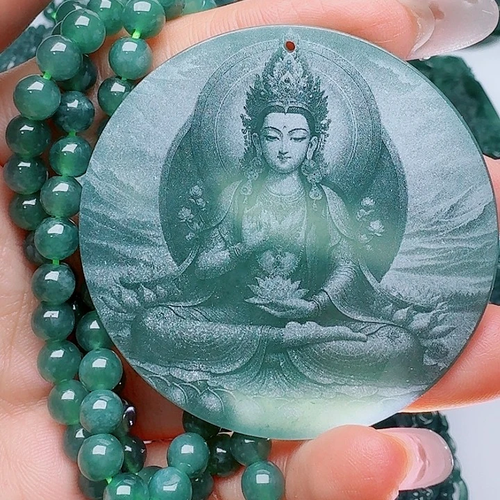 翡翠未镶嵌颈饰天然的A货翡翠多样性发其一