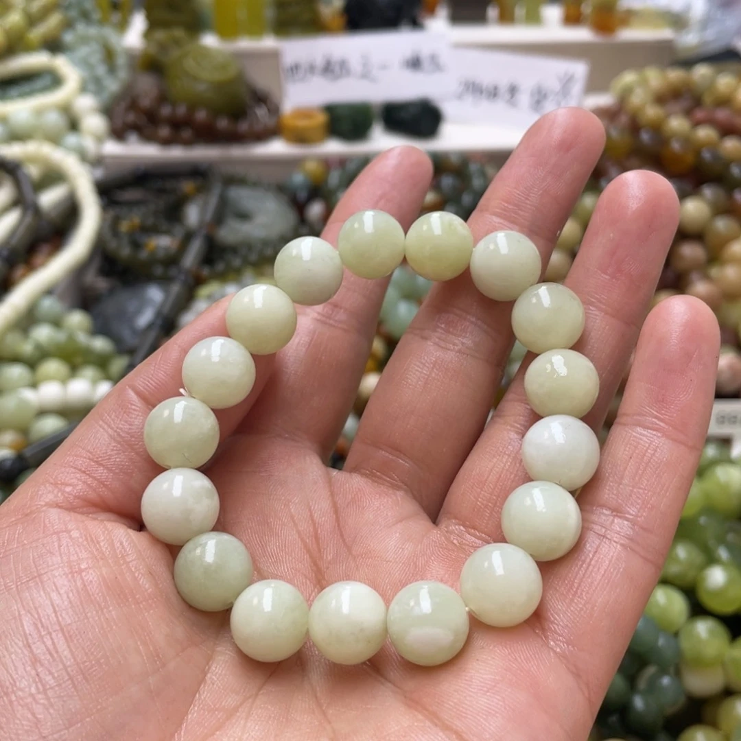 蛇纹石玉手链未镶嵌