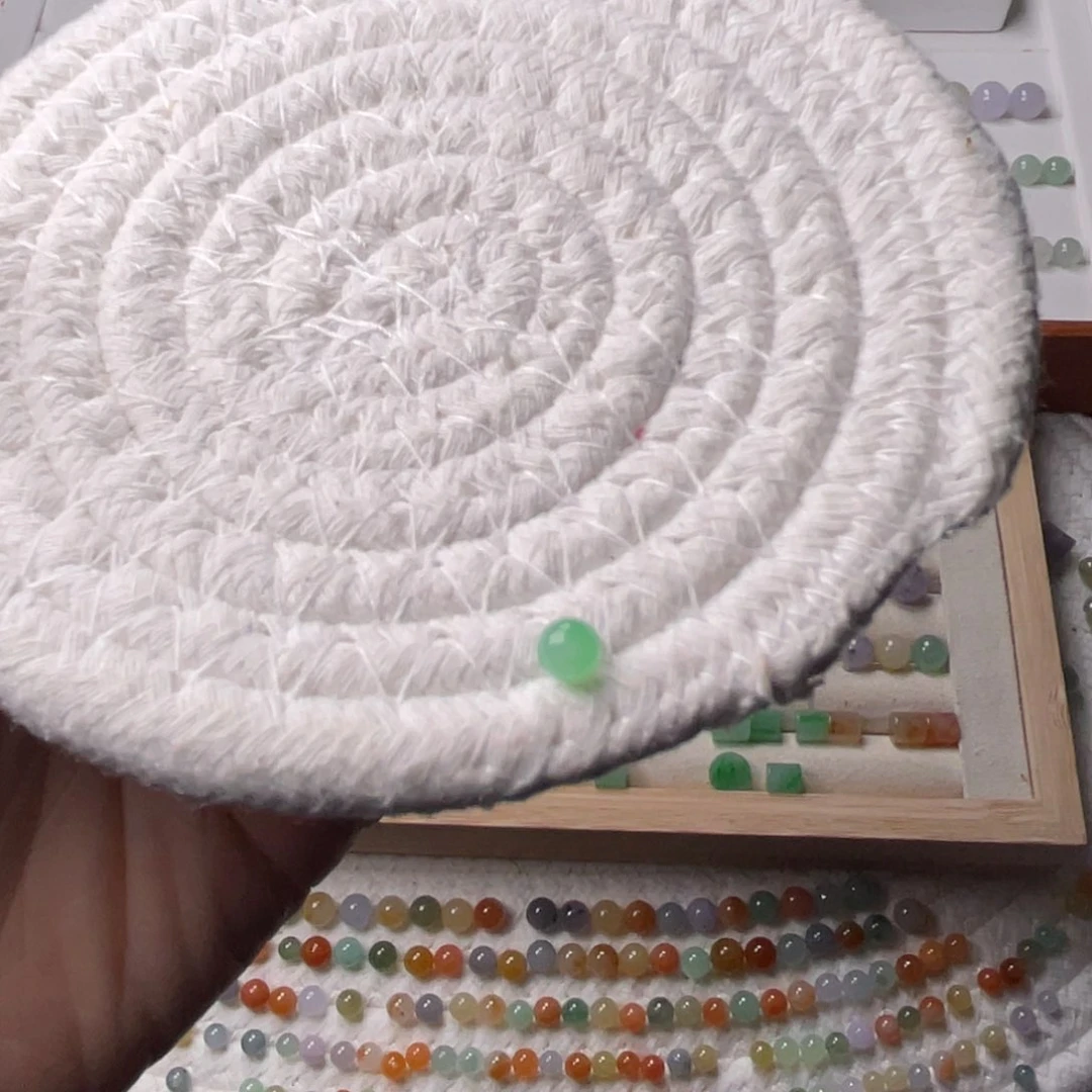 未镶嵌手链翡翠卡5.2甜绿珠