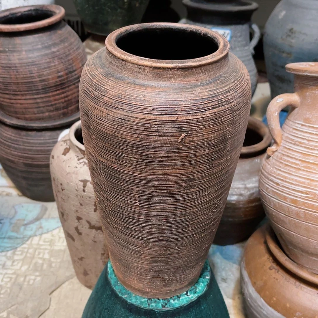 红陶无孔无孔口径10高度28