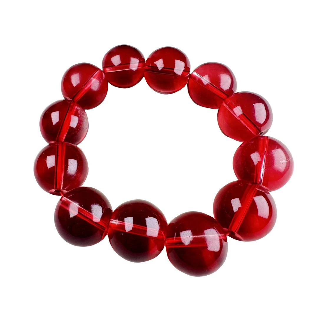 【晨晨珠宝】UY591轻奢泰 坦 赤 焰 红素款手串 多样性发其一