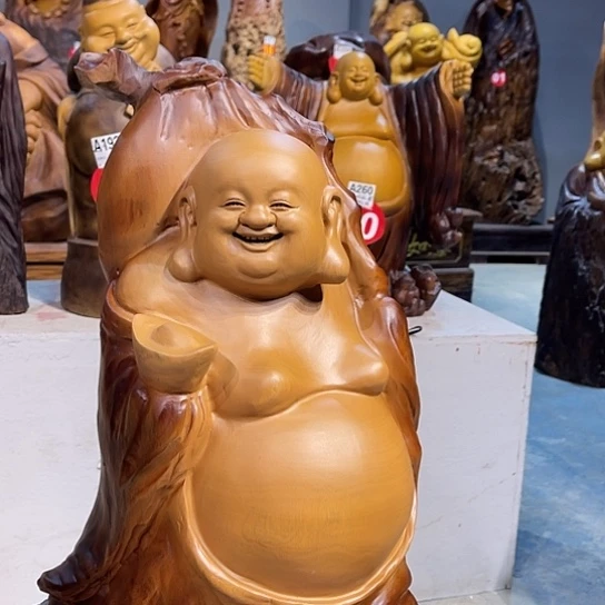 香樟木用****波香樟木雕刻人物摆件
