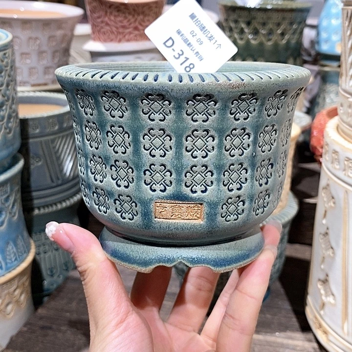 七里烧花盆2-9-318口径8谜*王