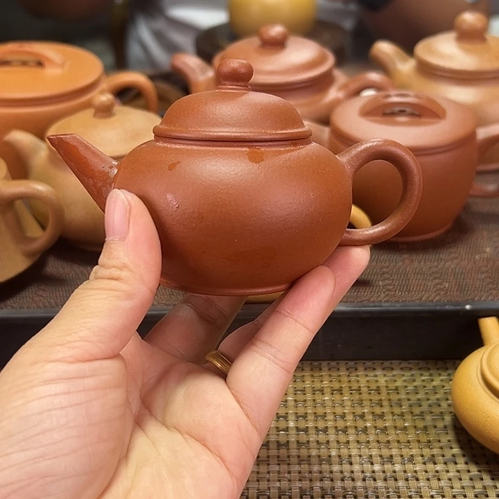 茶壶紫砂红泥水平130