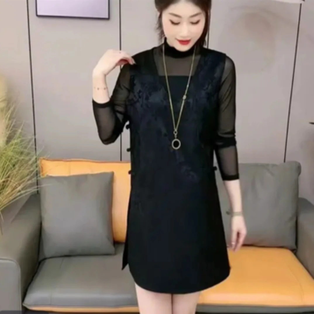 洋气国风马甲背心裙女2025春季新款显瘦连衣裙