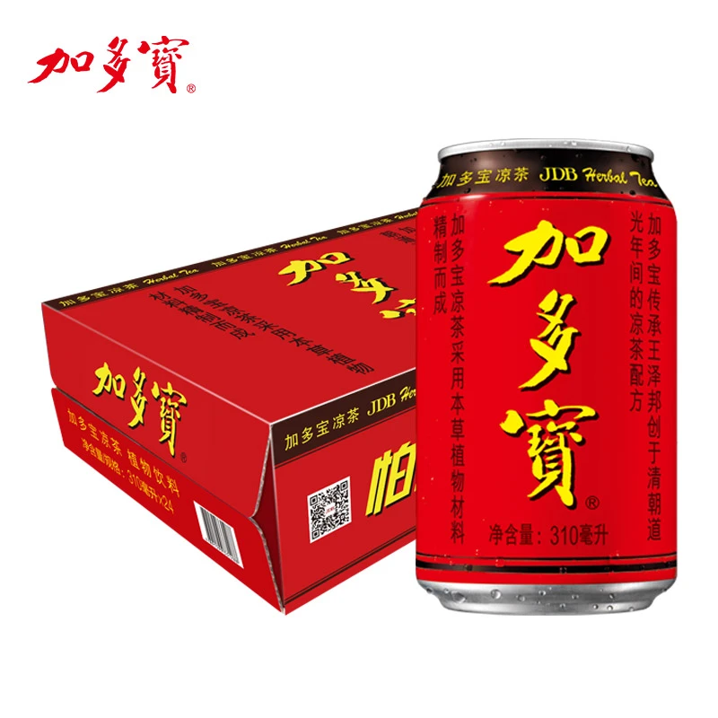 加多宝凉茶植物饮料310ml*24罐整箱正宗凉茶送礼佳品zb