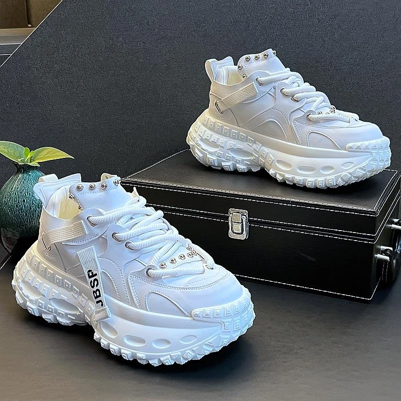 西瑞时尚百搭运动鞋男款夏季厚底男士品质休闲鞋透气小白鞋潮流款