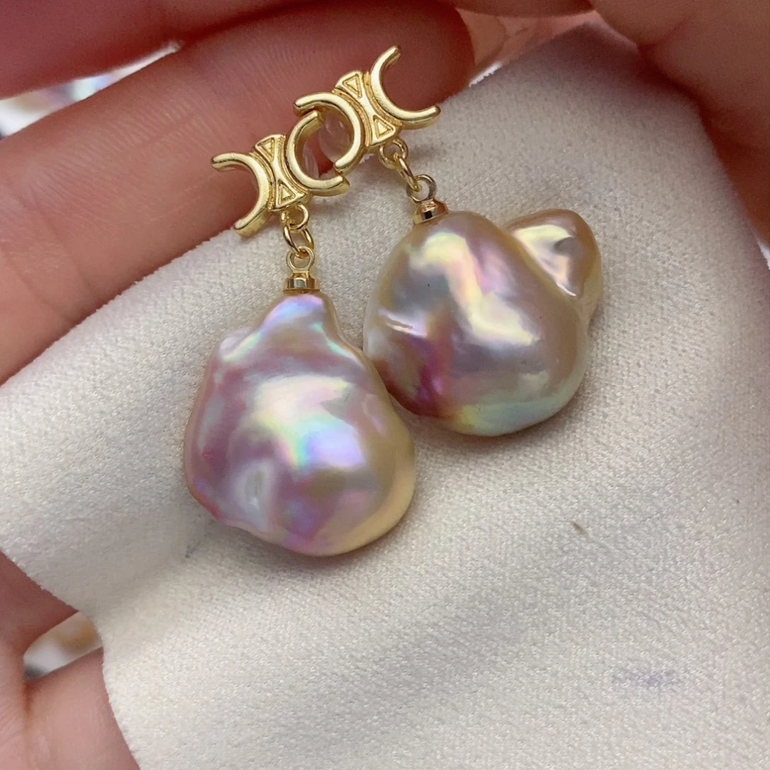 【闪购商品】银S925镶嵌淡水珍珠耳饰