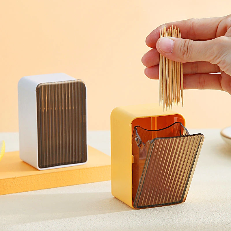 创意家用个性高档饭店专用牙签筒可以挂墙的牙签瓶牙签罐透明客厅