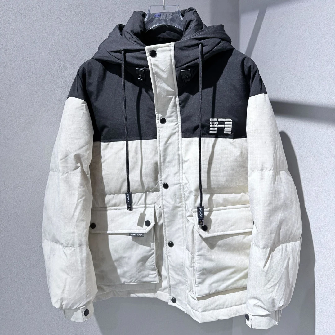 FNB美式潮牌户外男女同款连帽加厚防风保暖羽绒服外套秋冬款