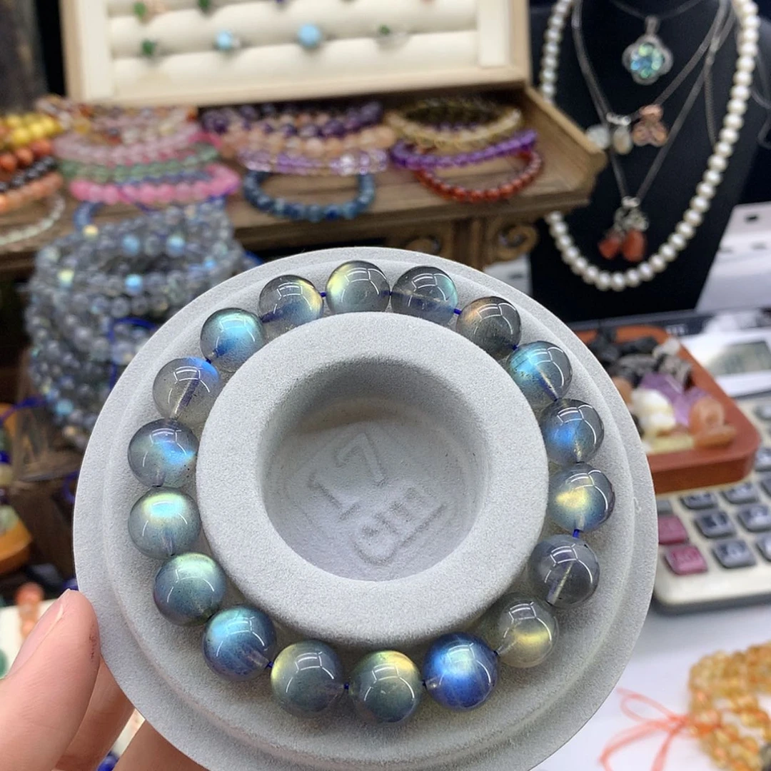 【闪购商品】未镶嵌手串长石紫**鹦手串