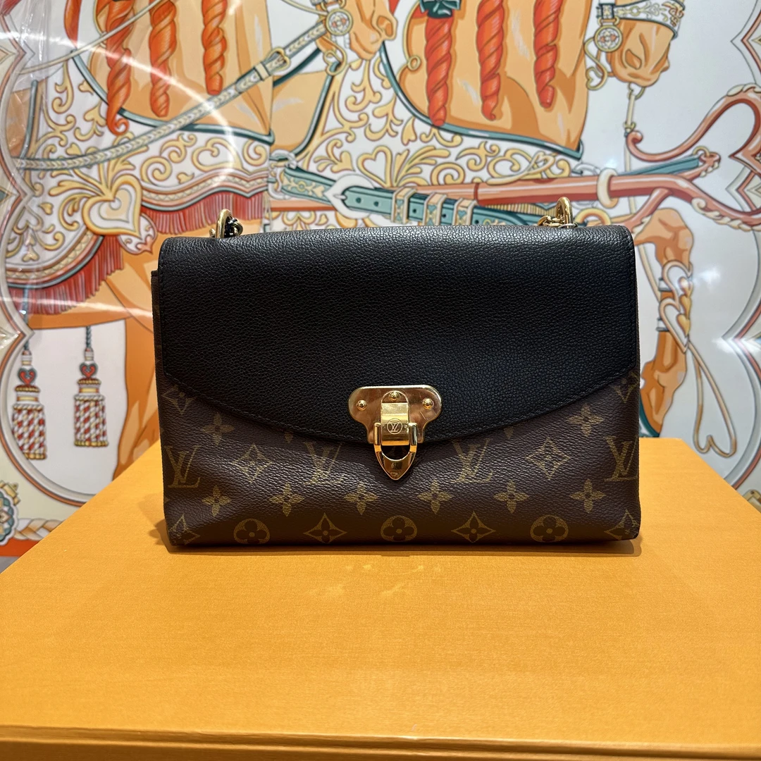 99新 LouisVuitton/路易威登 【TVB识货】老花拼黑 传奇 信封包