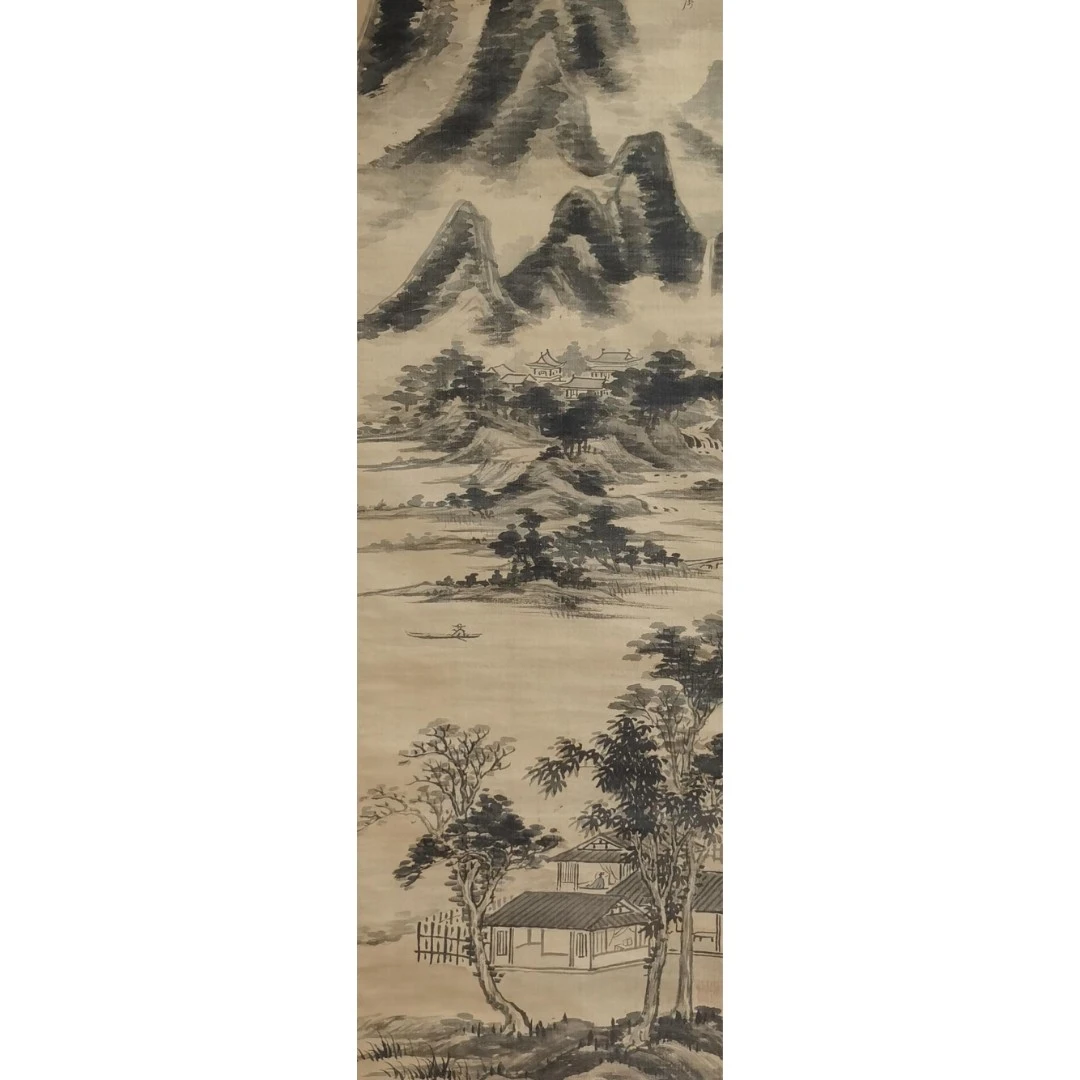 【辽拍】V240112-2-108《山水》（4.1平尺）绢本镜片 DD27