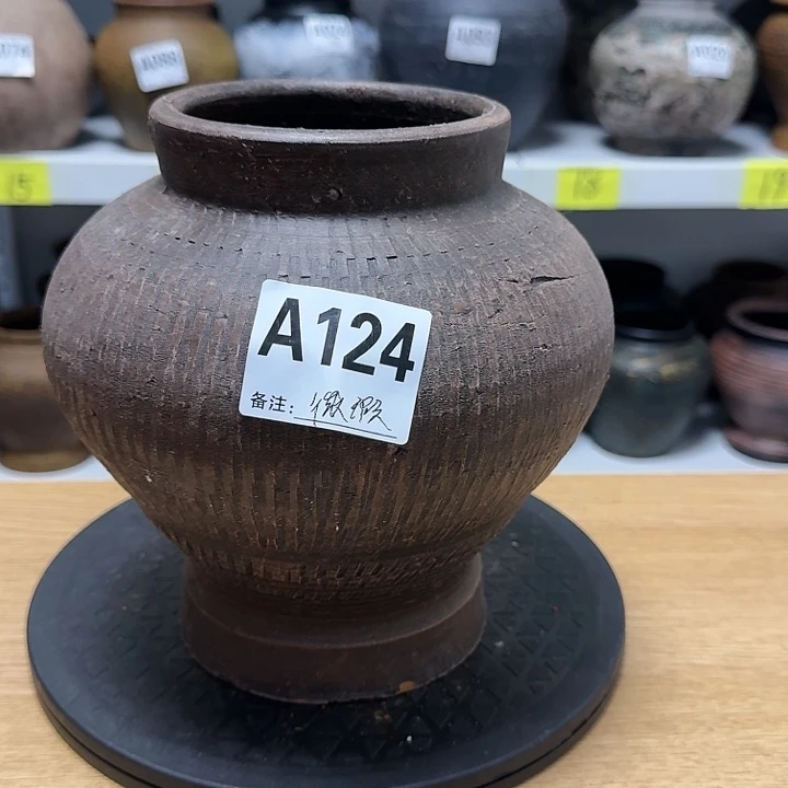 红陶微瑕微瑕高度20口径12带孔带孔带孔