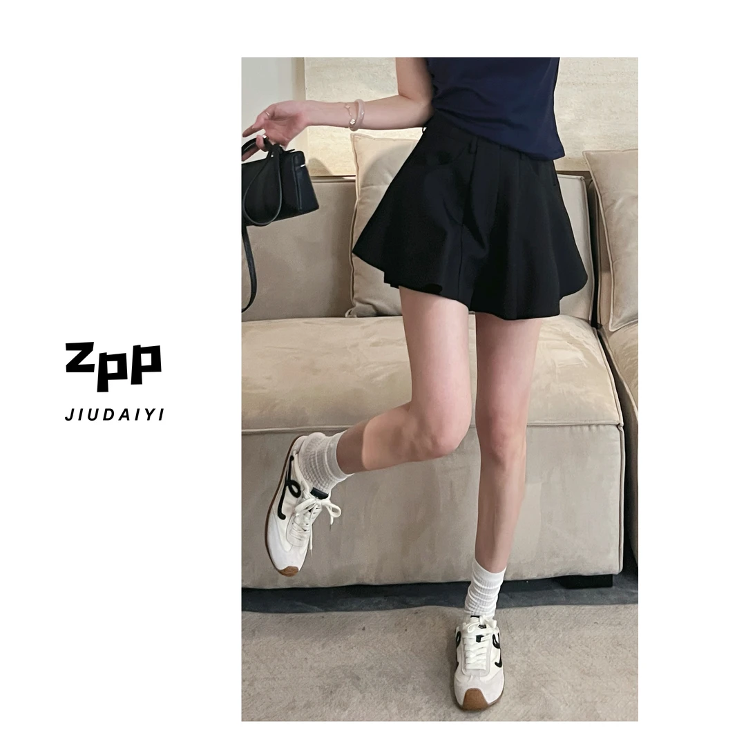 玖黛衣现货【宝藏裤】新款夏季百褶显瘦百搭透气裤子KZP40750