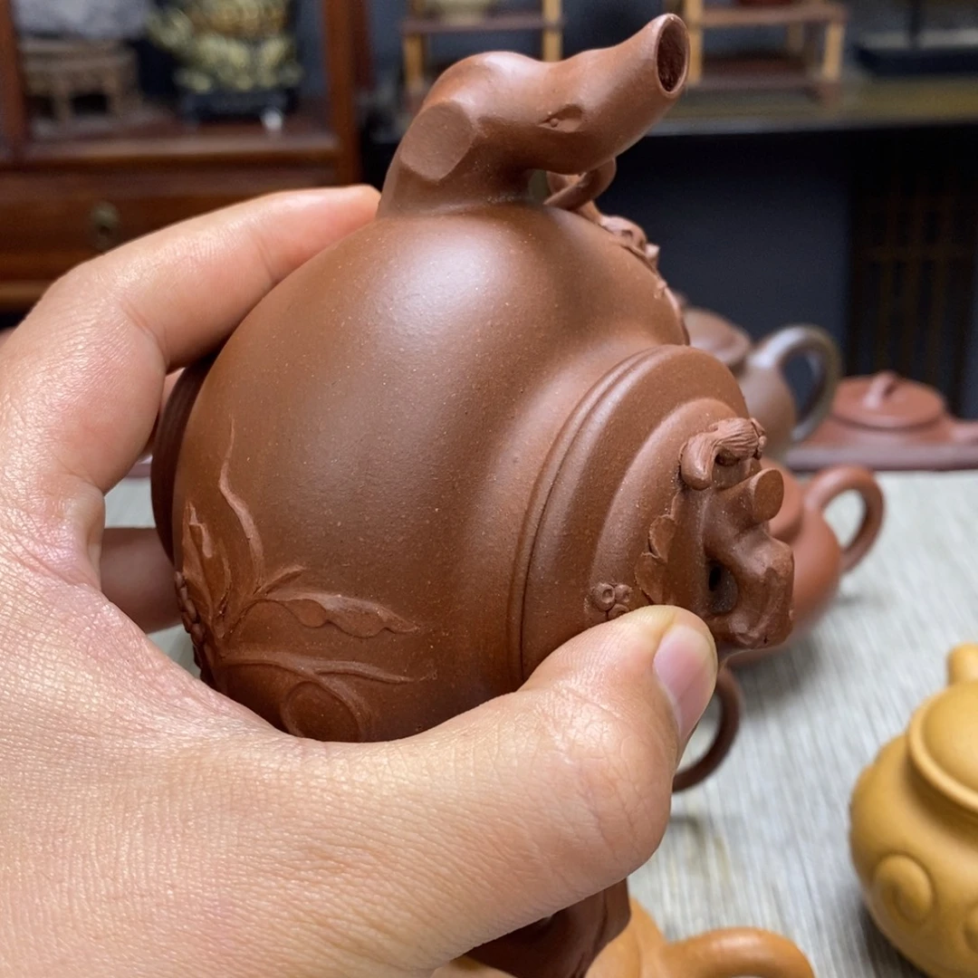 用***3底槽青茶壶微瑕容量260