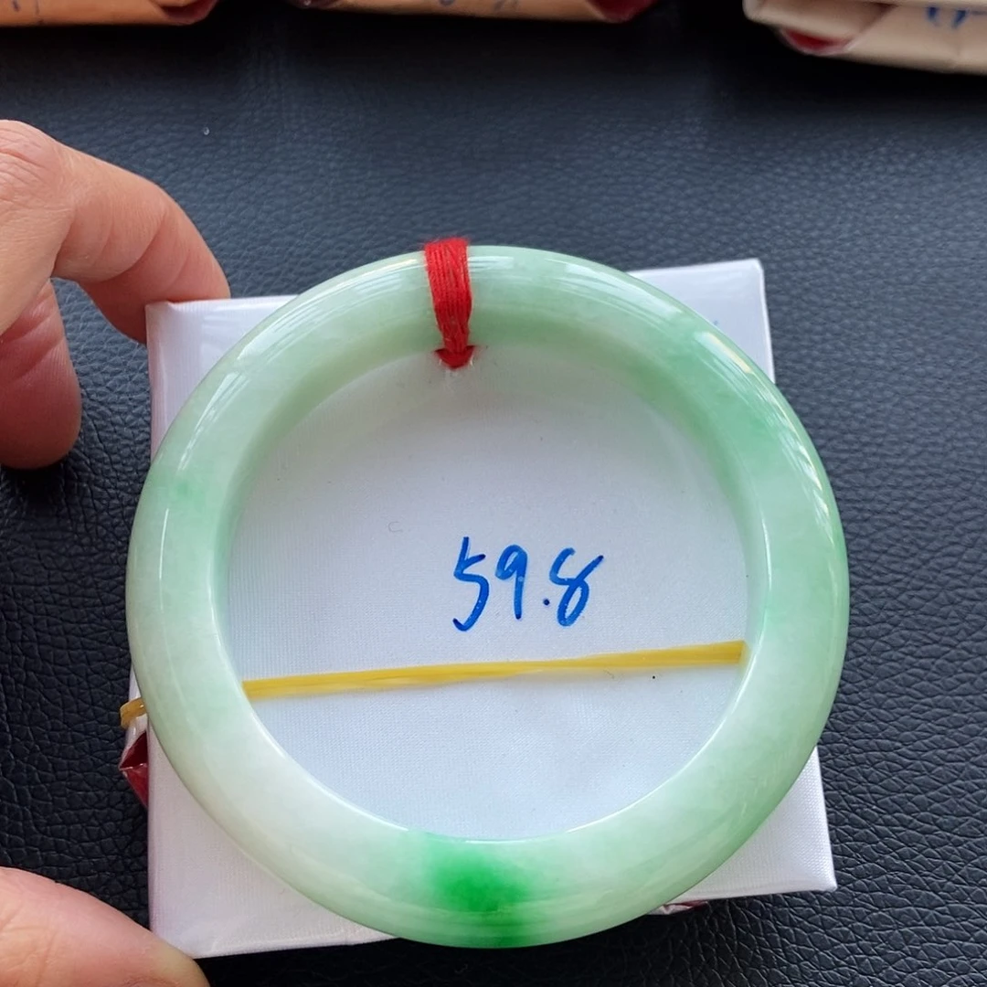 翡翠手镯未镶嵌17绿底翠17