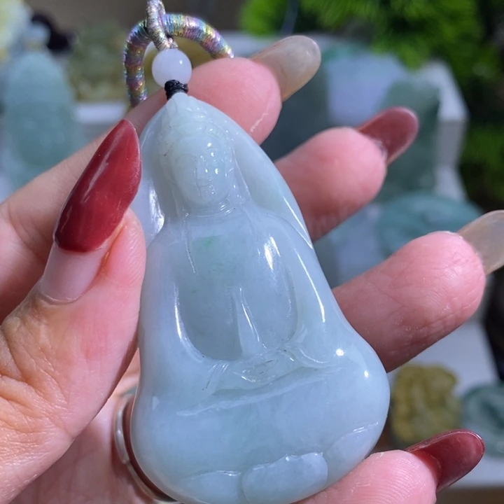 【闪购商品】翡翠挂件未镶嵌观音