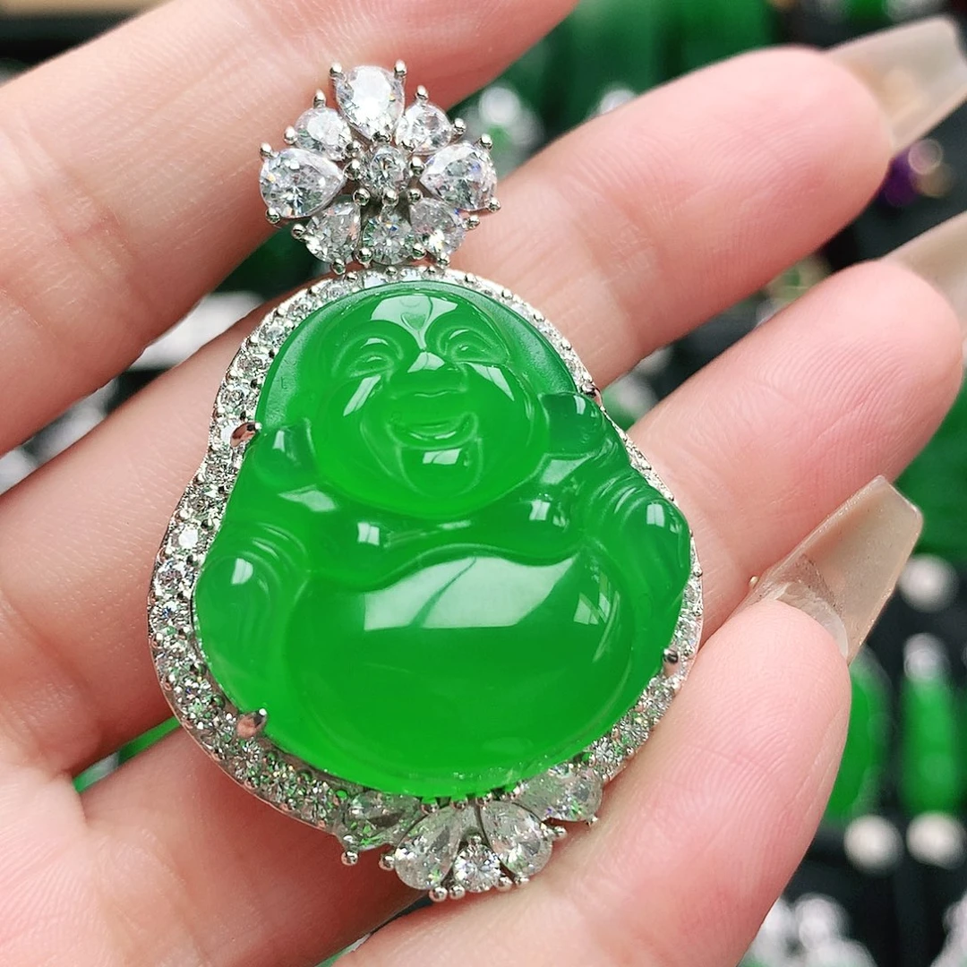 玛瑙/玉髓吊坠银S925镶嵌