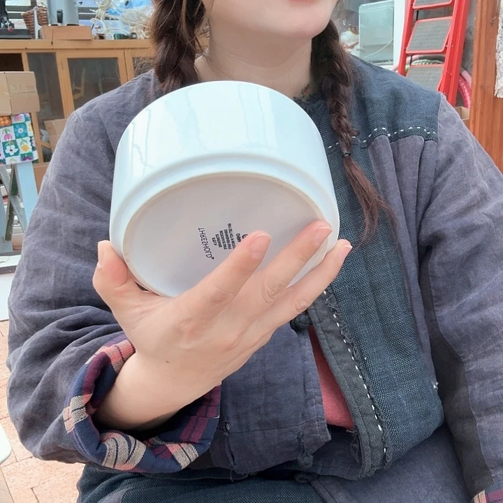 外贸白牛碗微瑕款