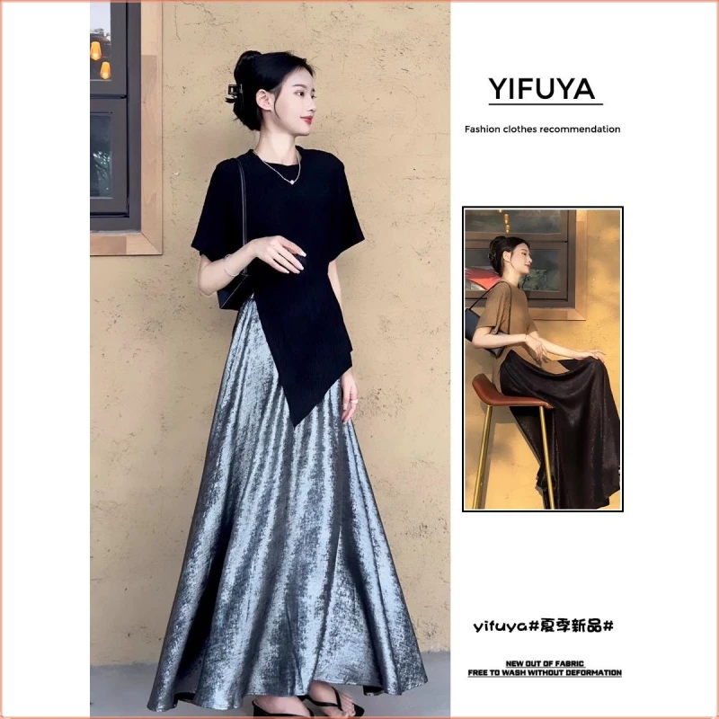 洋气衣服女早春搭配一整套时尚设计感减龄上衣半身裙