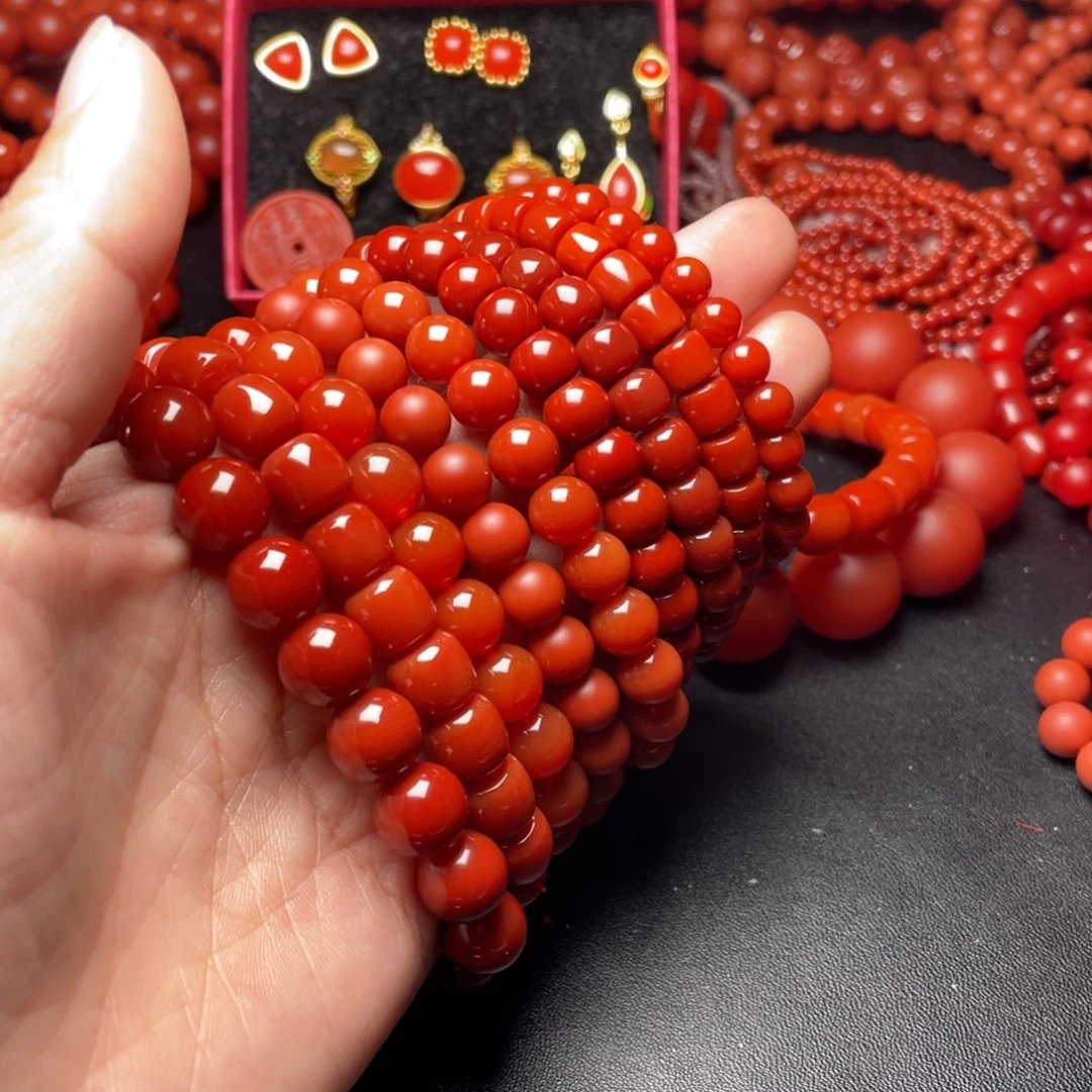 自***u玛瑙/玉髓合金手链