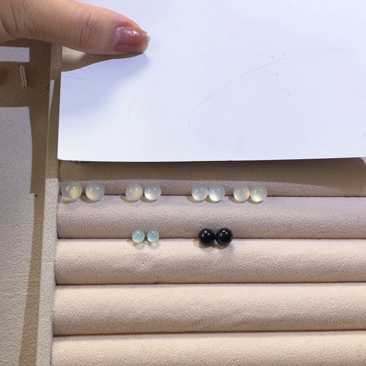 未镶嵌蛇纹石玉耳钉福利耳钉默认微瑕不退不换多样性发其一